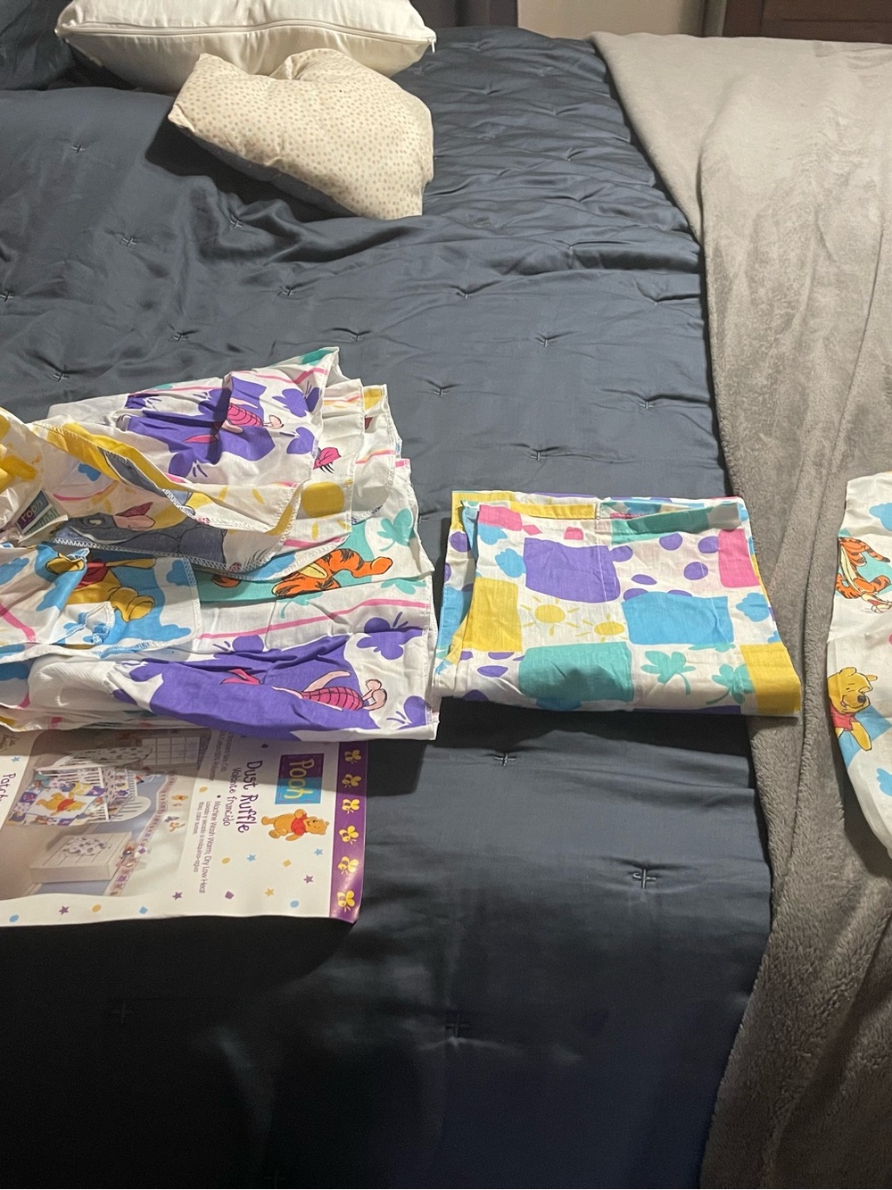 Colorful Pooh Patchwork Nursery  Set